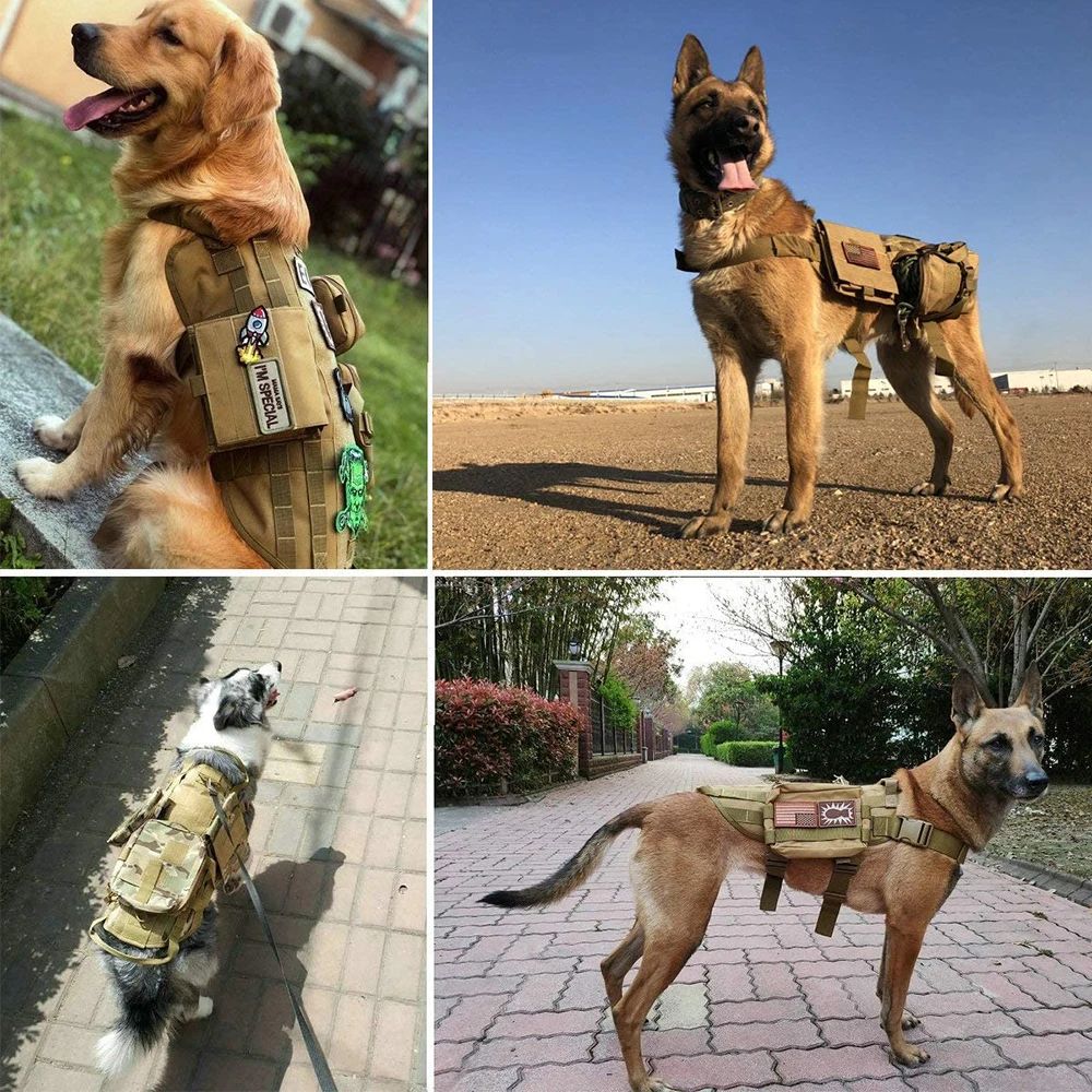 12 pcs Tactical Dog Patch Set Bundle