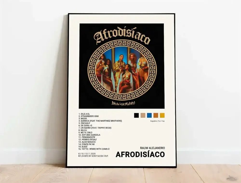 Latin Rap Music Poster Canvas Album Cover Aesthetic Wall Art Print