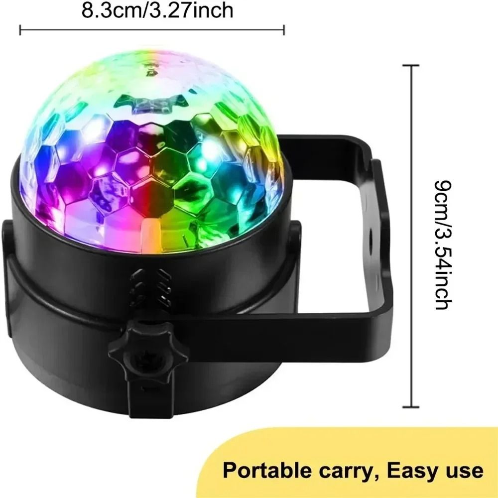 LED Disco Ball Stage Light for Parties and Car Decor