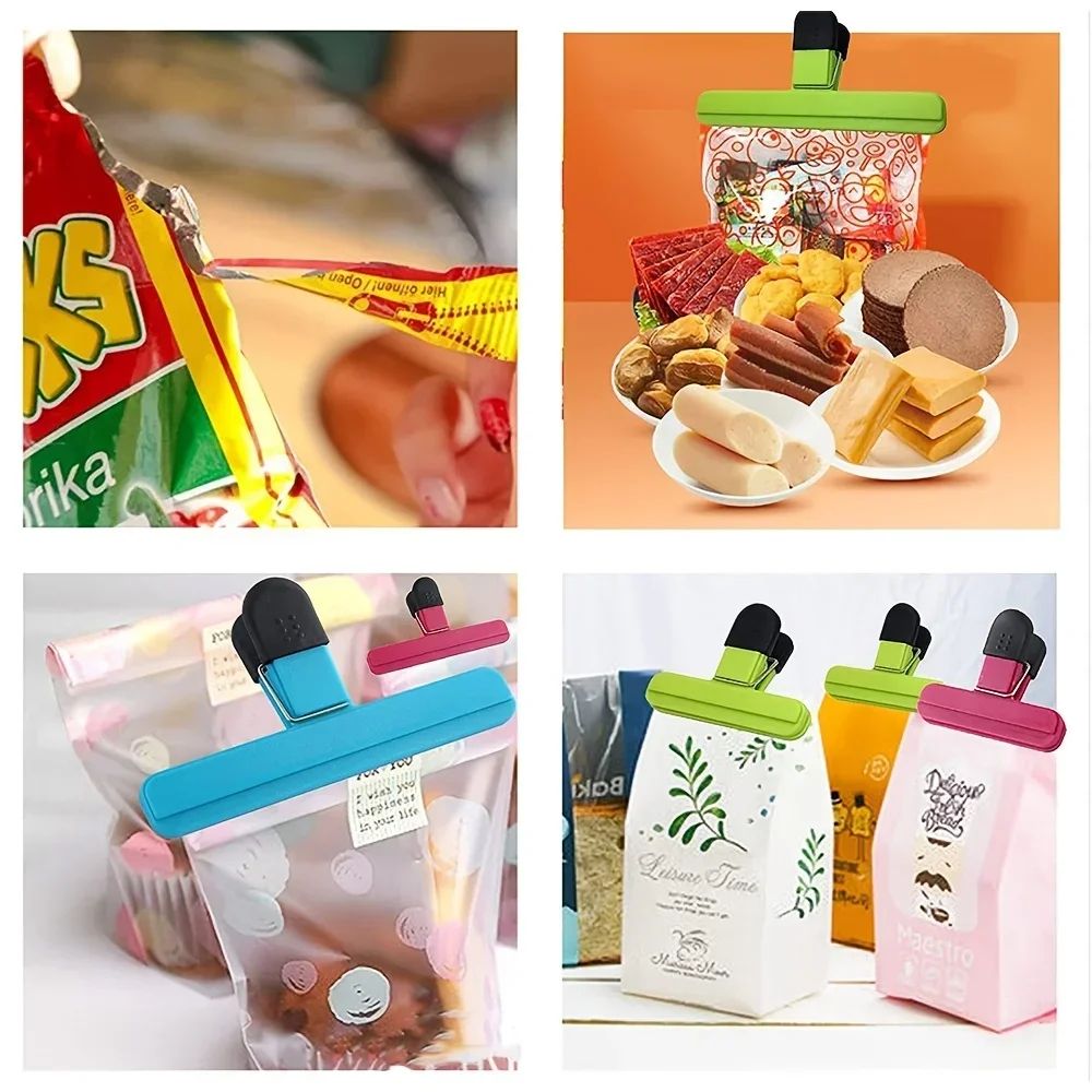 Heavy Duty Reusable Food Bag Clips Set
