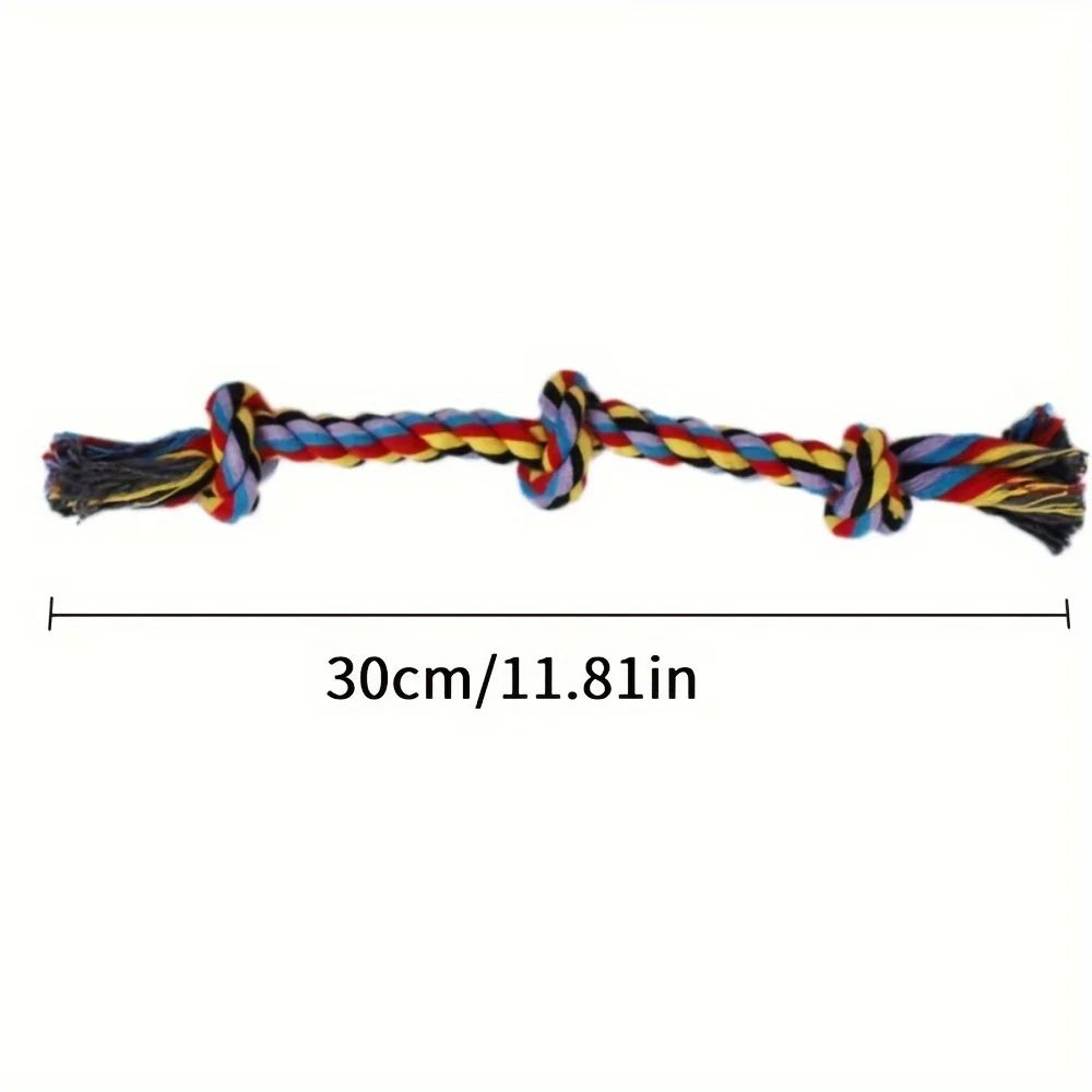 Dog Rope Chew Toy Set Durable Cotton Knot Toys For Puppies