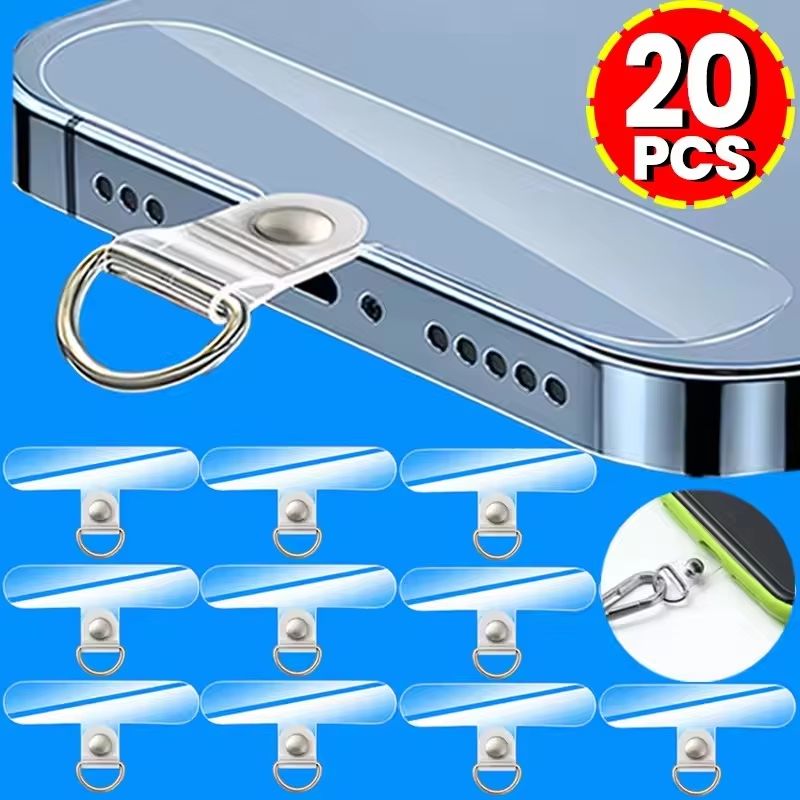 Universal Transparent Phone Lanyard Tether Tabs for Smartphones