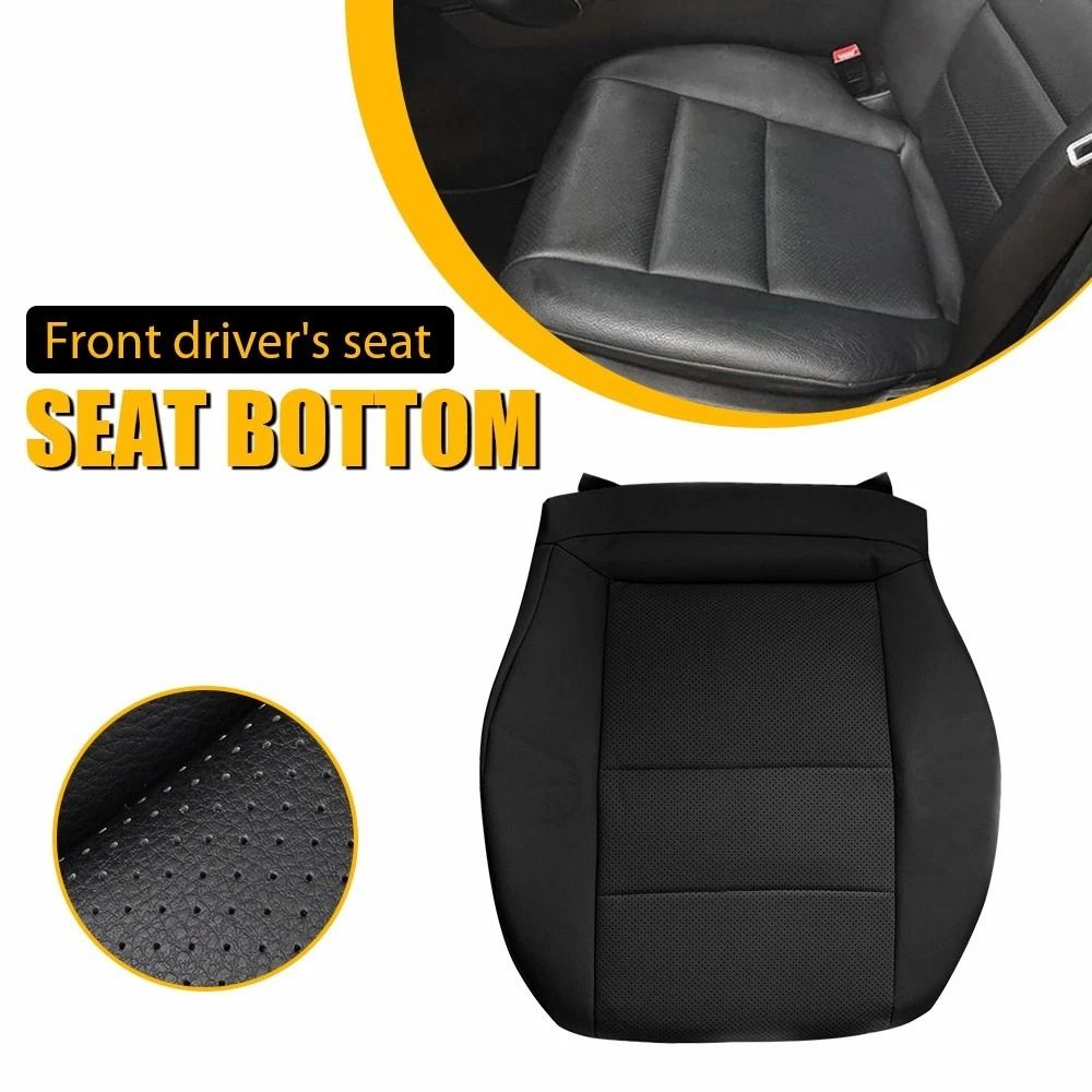High-Quality Leather Driver Bottom Seat Cover, Wear-Resistant & Breathable