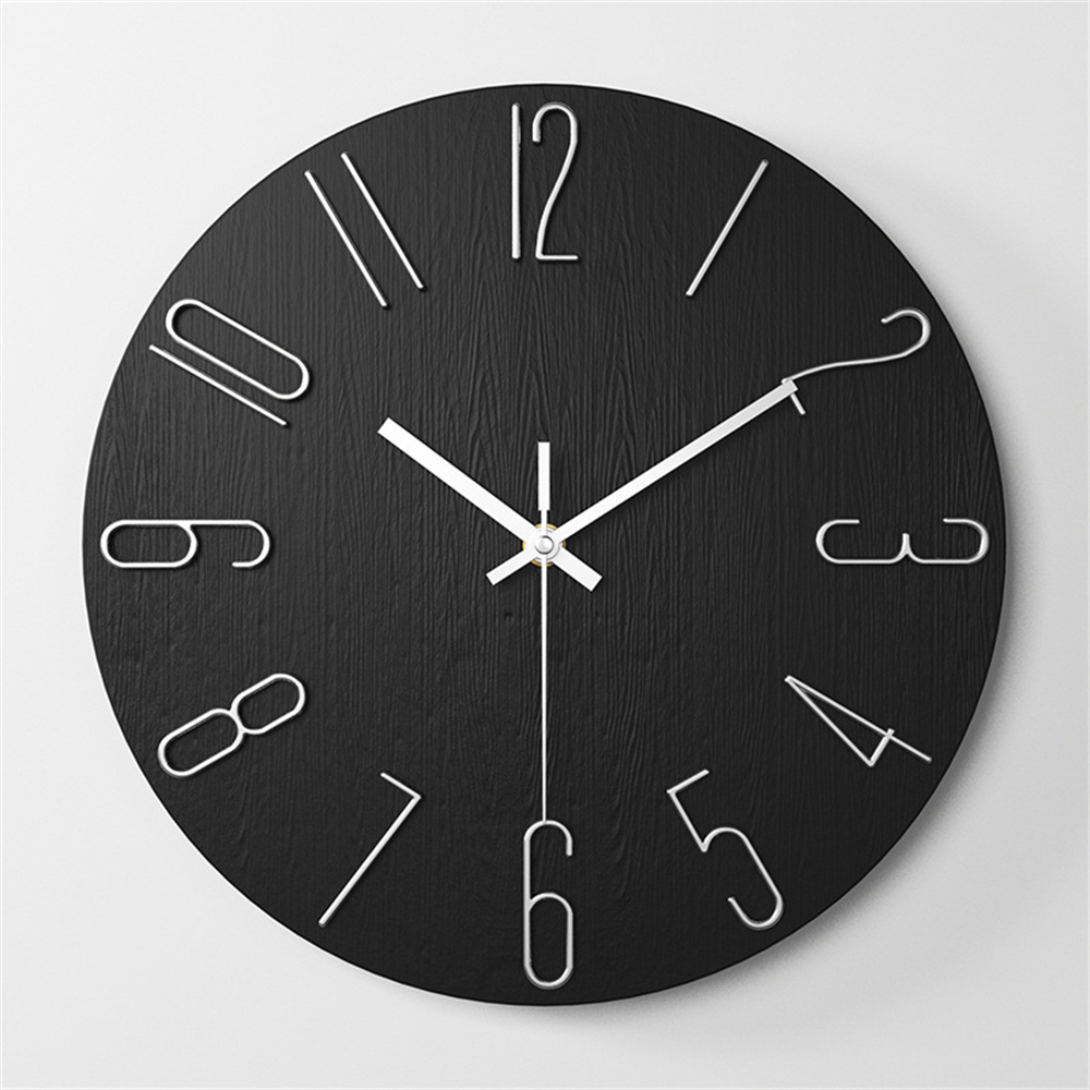 Wall Clock, Small Clock, Battery Powered Analog Clock, Home Office Bedroom Kitchen Classroom