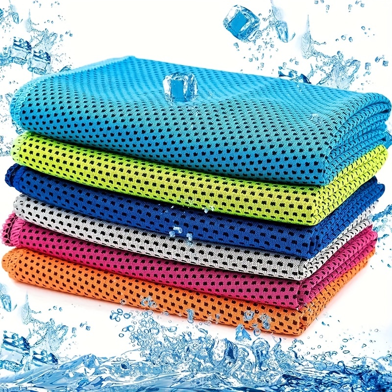 Quick-Drying Sports Towel with Storage Box & Cooling Ice Blanket for Outdoor Fitness & Camping
