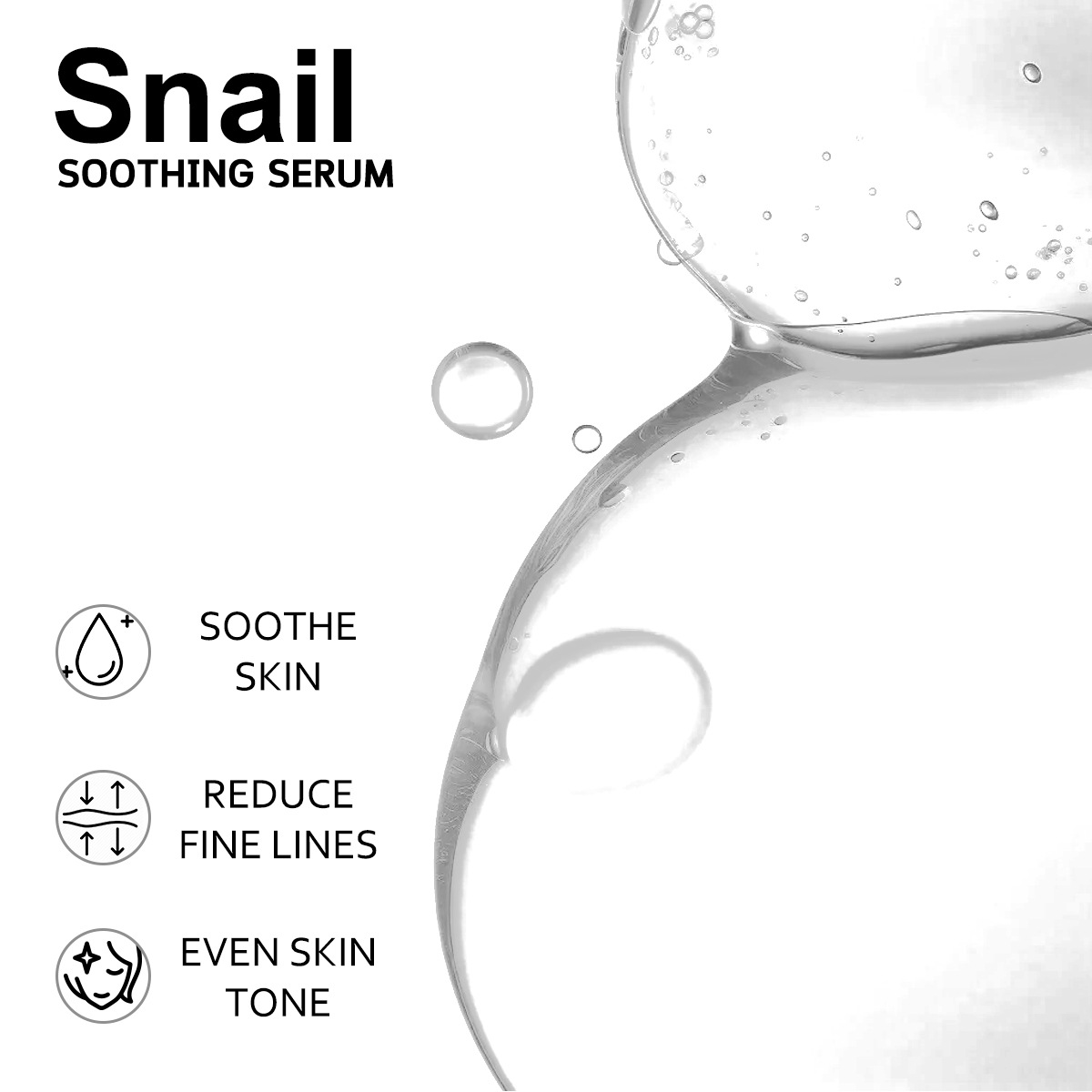 Snail Soothing Facial Essence Serum Hydrating Moisturizing Skin Care