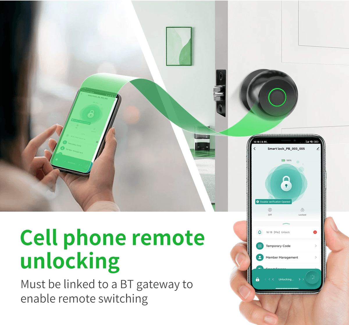 SecureEase Smart Fingerprint Door Lock