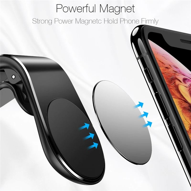 360 Degree Magnetic Car Phone Holder Air Vent Mount Metal Stand