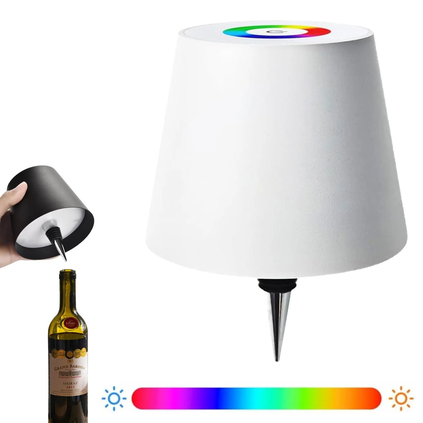BANDIAN Portable Wine Bottle Lamp Head