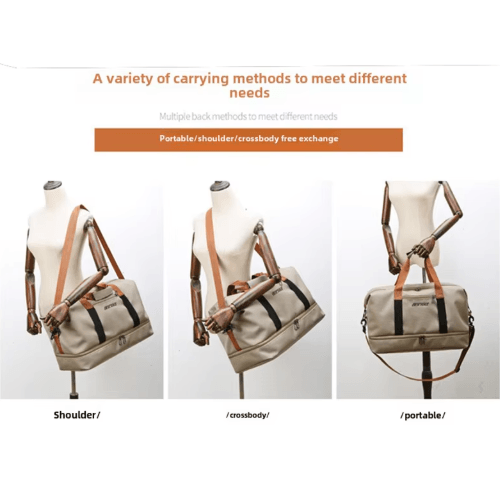 Expandable Travel Duffle Bag – Large Capacity Womens Gym & Overnight Shoulder Bag