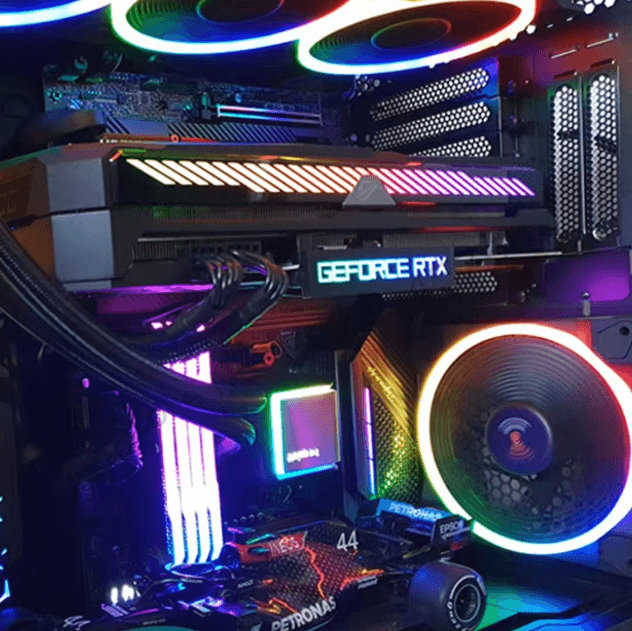 LumaShield Pro – RGB GPU Backplate & ARGB Graphics Card Panel (5V 3-Pin, Aura Sync Compatible)