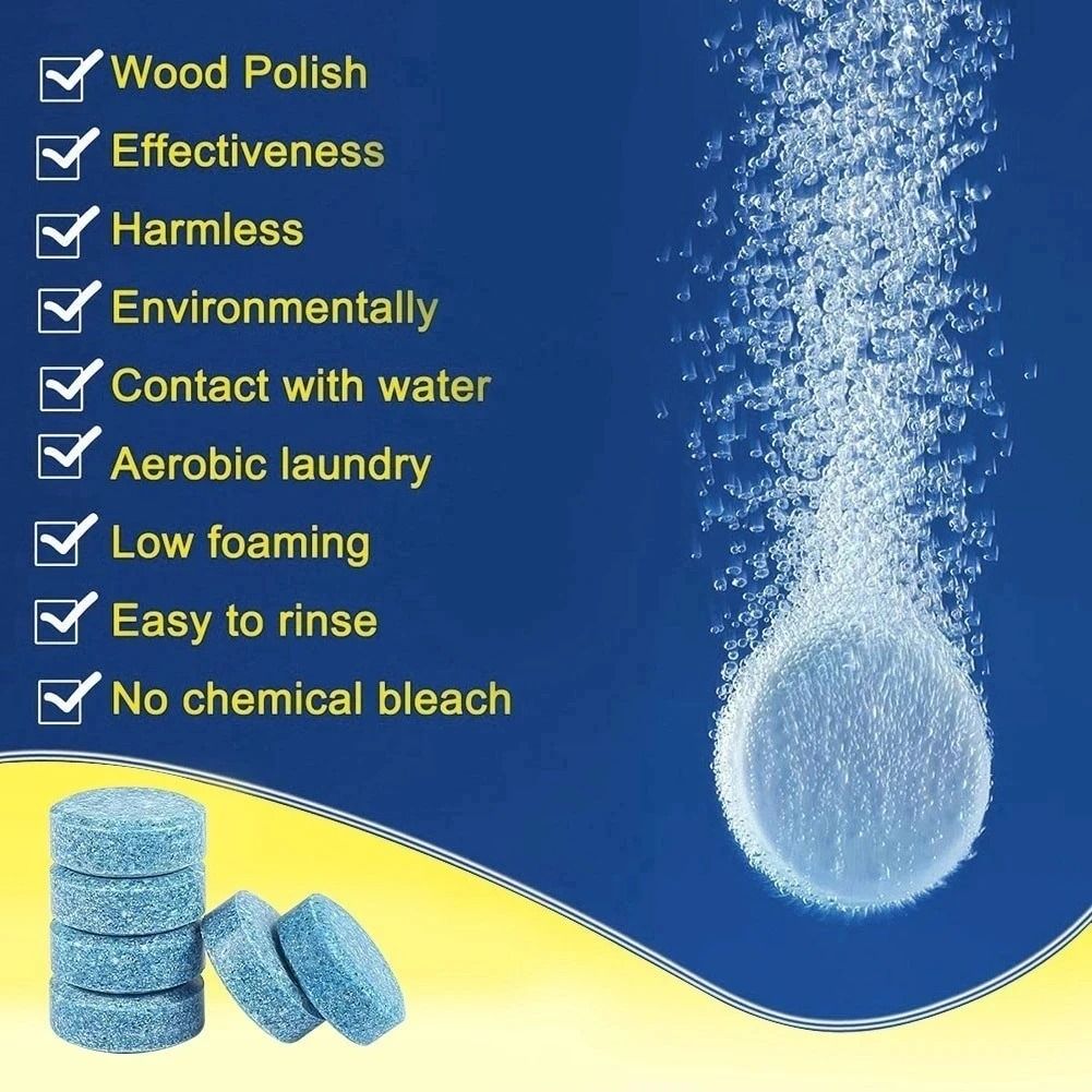 Solid Effervescent Windscreen Cleaner Tablets