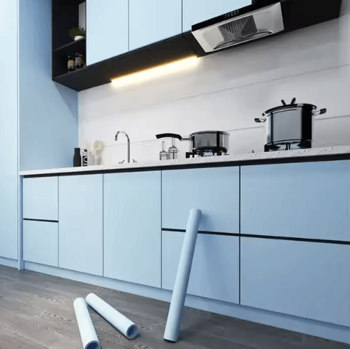 Oil-Proof Self-Adhesive Kitchen Wallpaper – Waterproof Cabinet & Wall Renovation Film (10M)