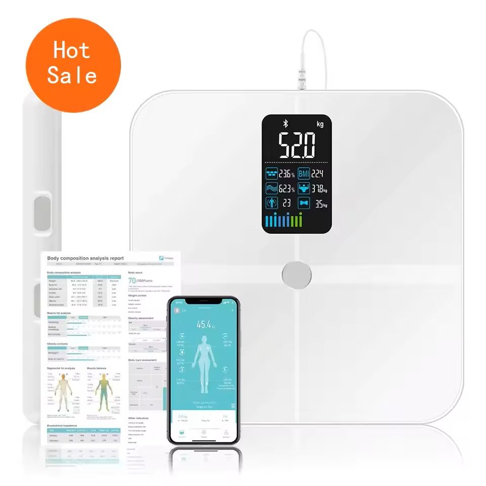 Smart Bioimpedance Body Fat Scale Digital Weight Analyzer