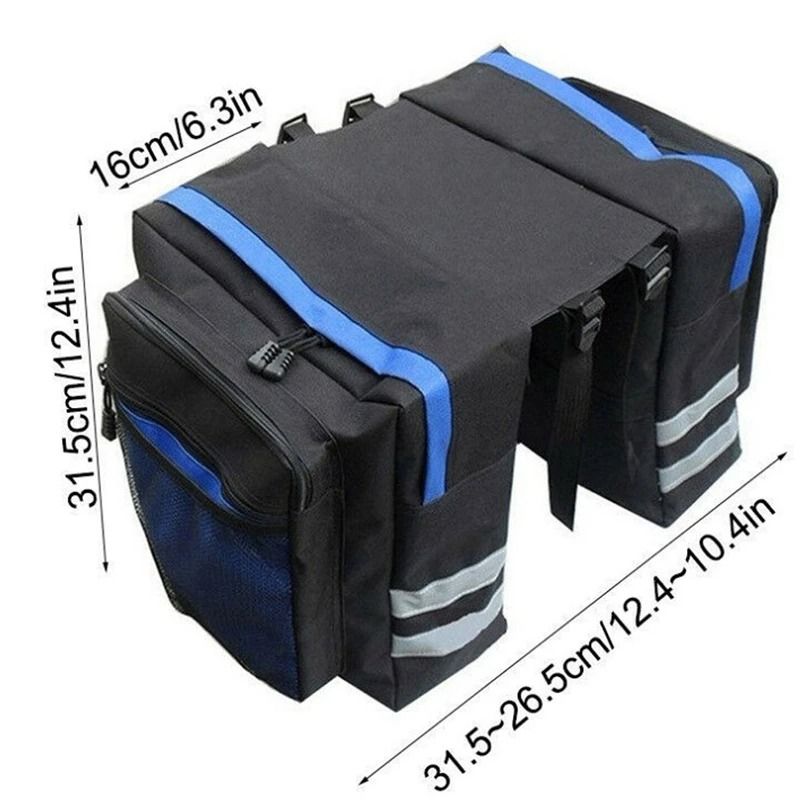 MTB Bicycle Carrier Bag Rear Rack Bike Trunk Bag Luggage Pannier Back Seat Double Side Cycling Bicycle Bag Durable Trave