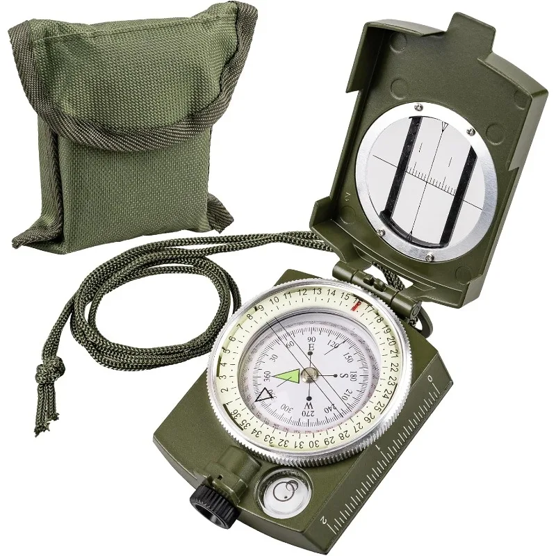 High-Precision Outdoor Waterproof Tactical Compass for Survival & Exploration