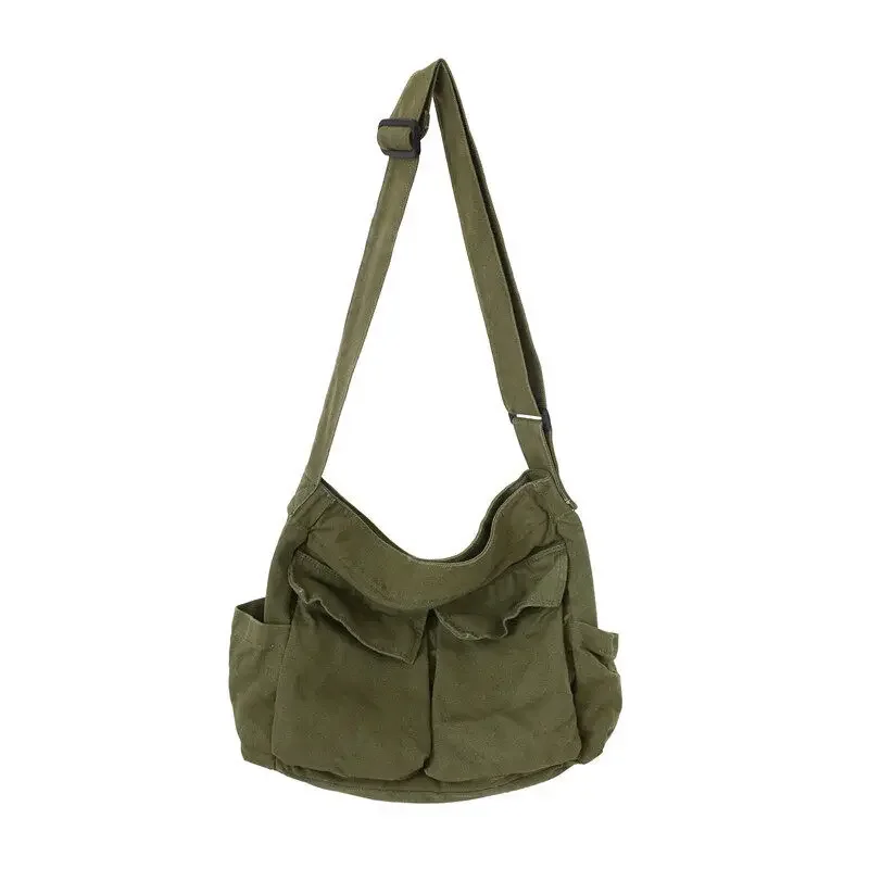 Designer Handbag for Women Shoulder Large Capacity Canvas Solid Female Bags