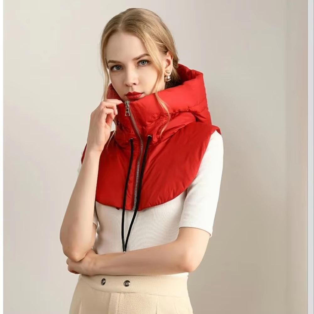 AirLayer Ultralight Down Hooded Women's Balaclava Hat with Removable Neck Cover