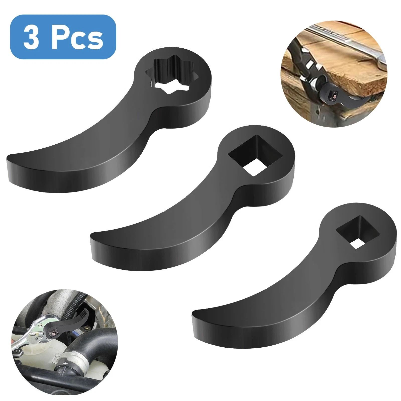 Multi-Angle Pry Bar Adapter, High-Strength Carbon Steel, Flexible Leverage