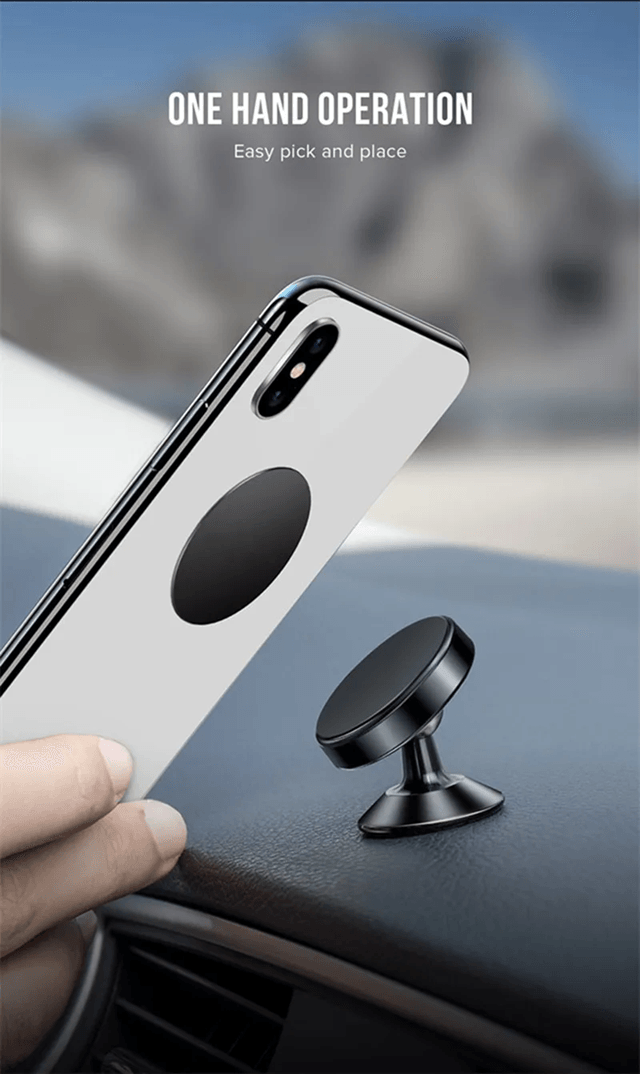 Magnetic Car Phone Holder Dashboard Mount for Smartphones