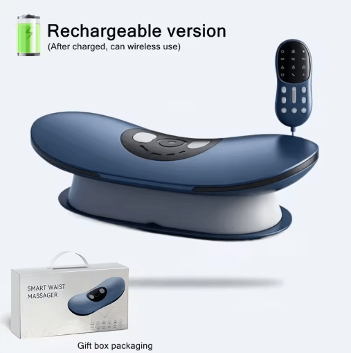 Electric Lumbar Traction Massager with Heat & Adjustable Intensity