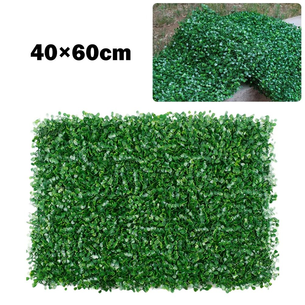 Premium Artificial Plant Wall Panel | 40x60cm Foliage Hedge & Simulated Lawn