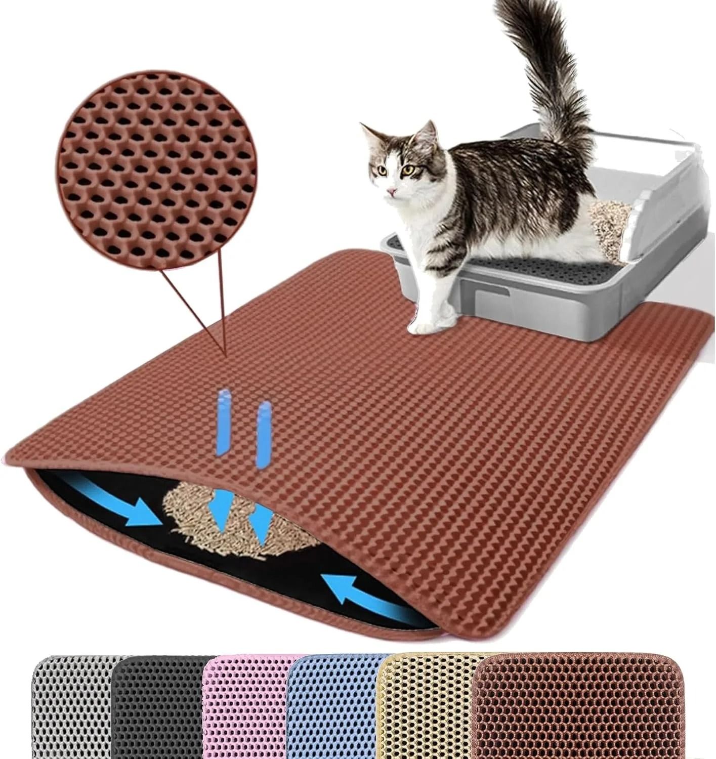 Waterproof Non Slip Cat Litter Mat