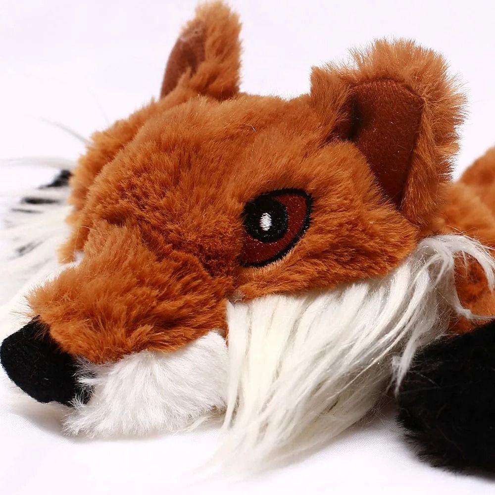Mess-Free Stuffingless Plush Squeaky Dog Toy