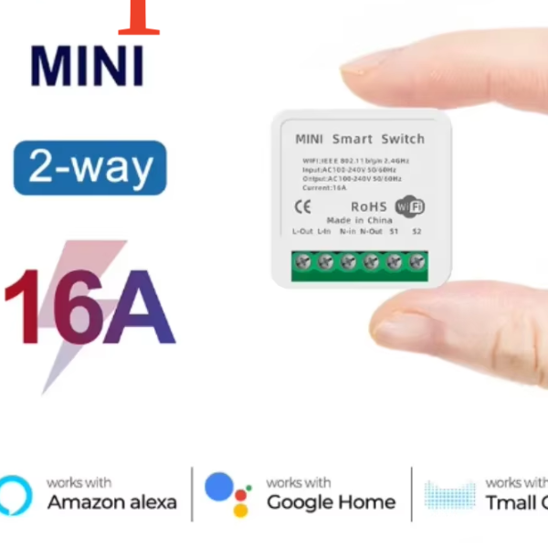 Smart Mini WiFi Switch Module Voice Control with Alexa & Google Home