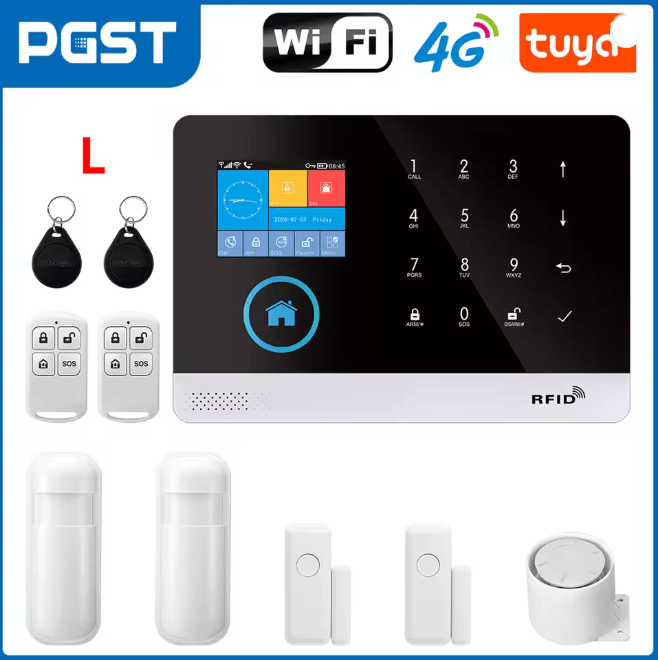 PGST Smart Home Security Alarm System Wireless GSM WIFI with App Control