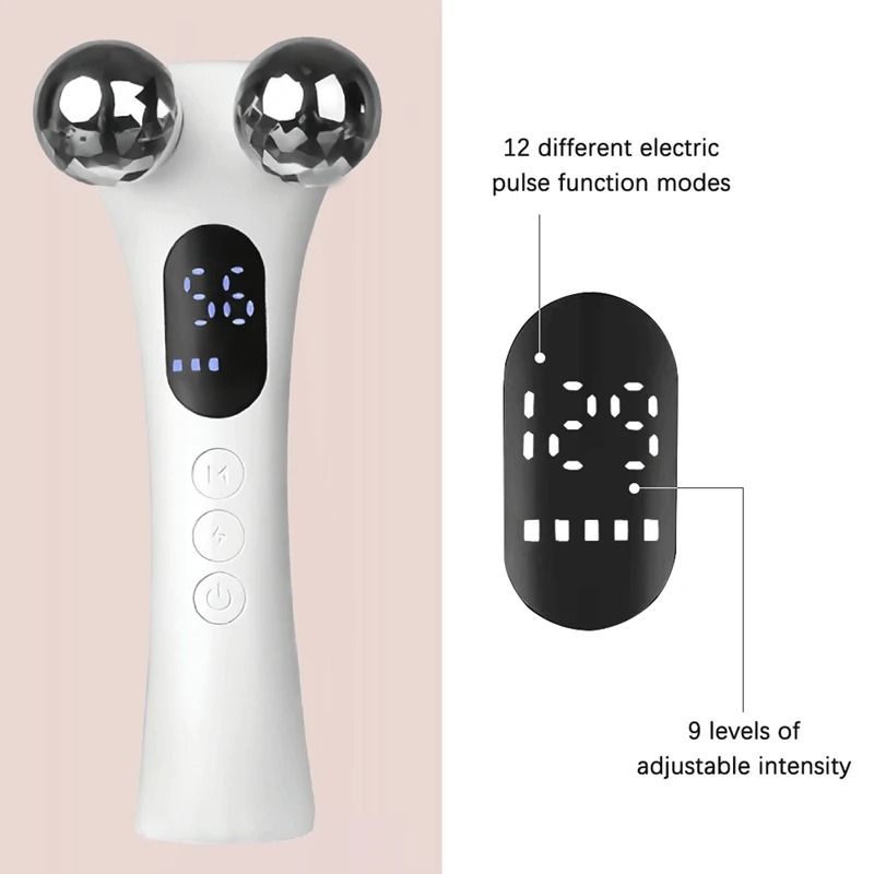4D Roller Facial Massager with EMS Face Lift and Skin Tightening Device