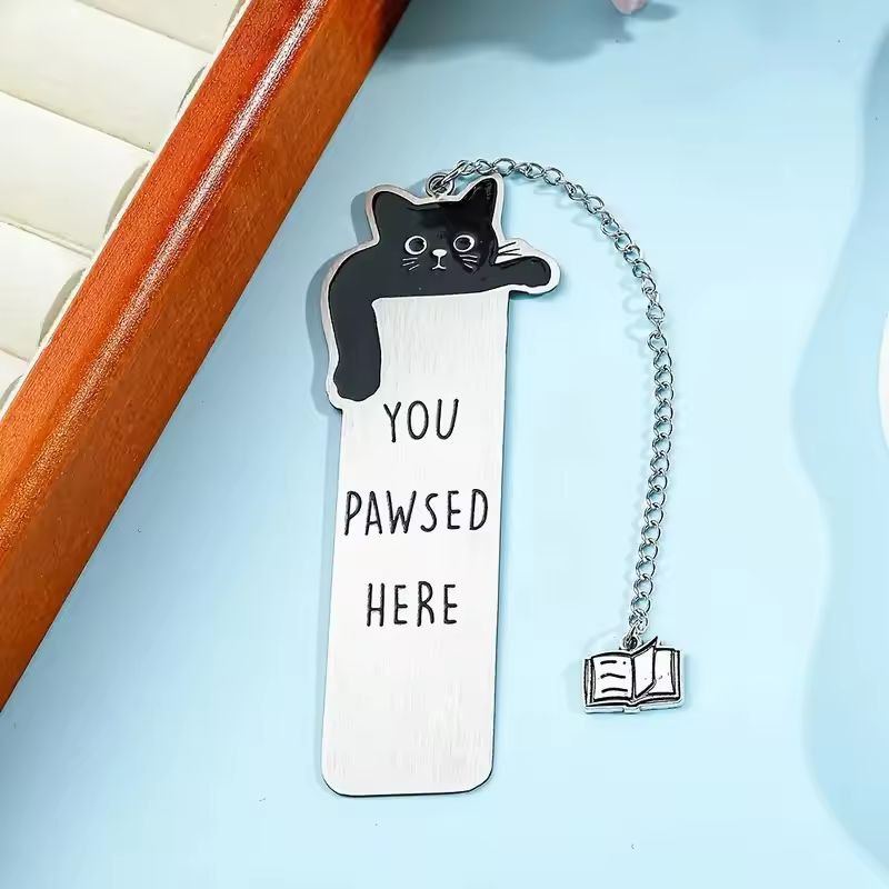 Black Cat Please Stay Bookmark