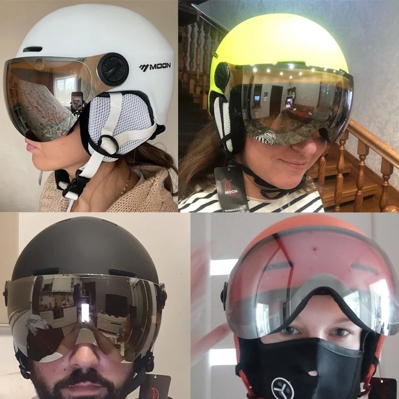 Professional Integrally Molded Snow Safety Helmet with Performance Goggles