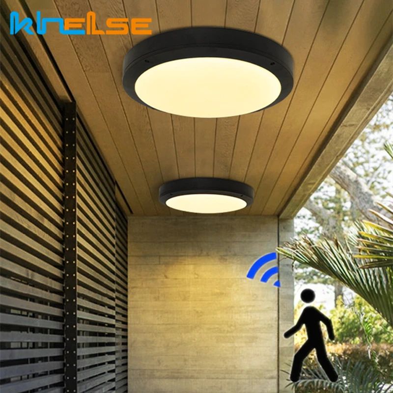 AquaGlow 16/20W Waterproof LED Ceiling Light – Round & Oval Outdoor Surface Mount