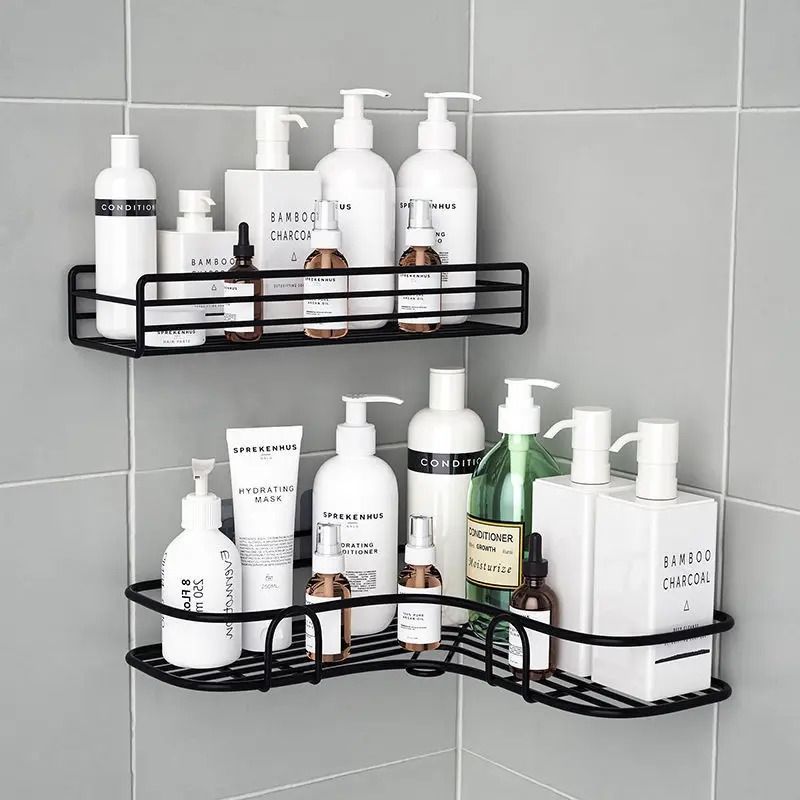 Wall Mounted Corner Bathroom Storage Rack