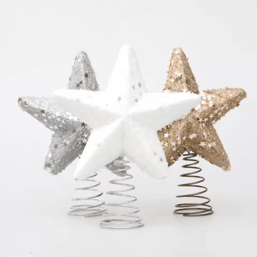 Pentagram Christmas Tree Star Topper Ornament