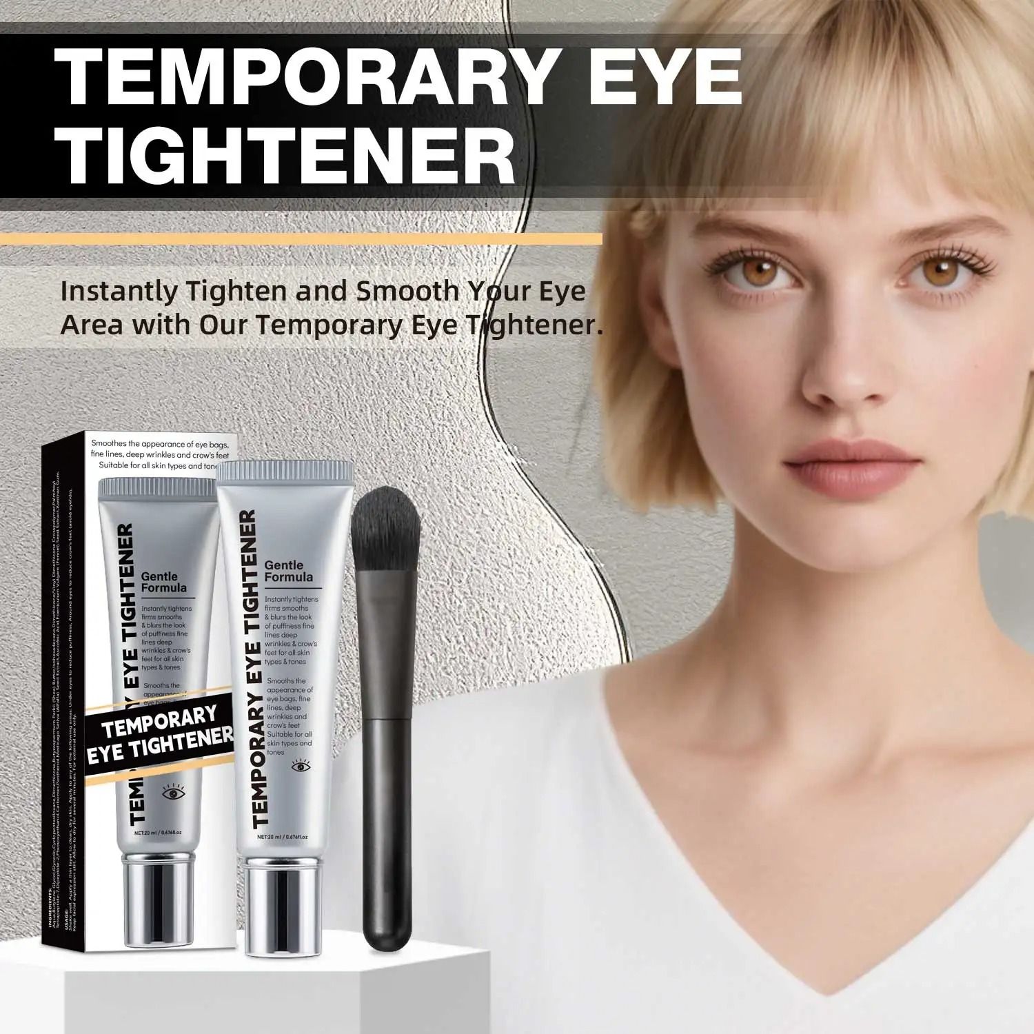 Fast-Acting Eye Tightening Cream & Primer – Instant Firming & Fine Line Smoothing