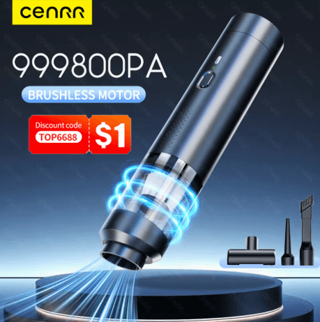 CENRR 2025 New Car Vacuum Cleaner 9998000PA Powerful Wireless Cleaner with Air Blower