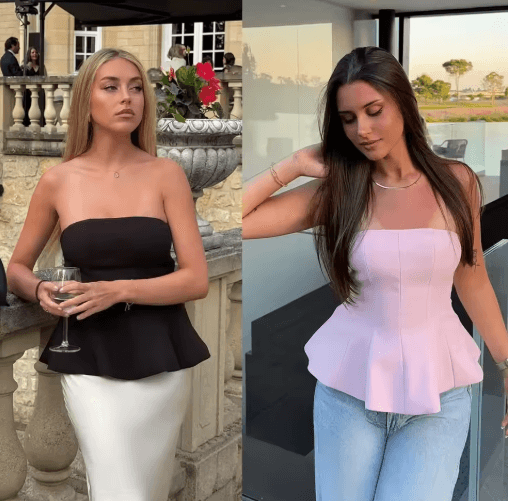 KONDALA Butter Yellow Strapless Ruffle Cami Y2K Summer Streetwear Top