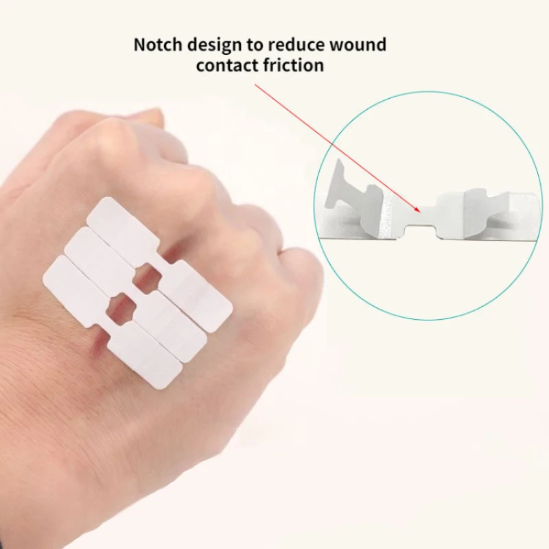 Sutureless Band Aid Skin Muscle Strain Patch  Emergency First Aid Adhesive Bandages for Wound Care