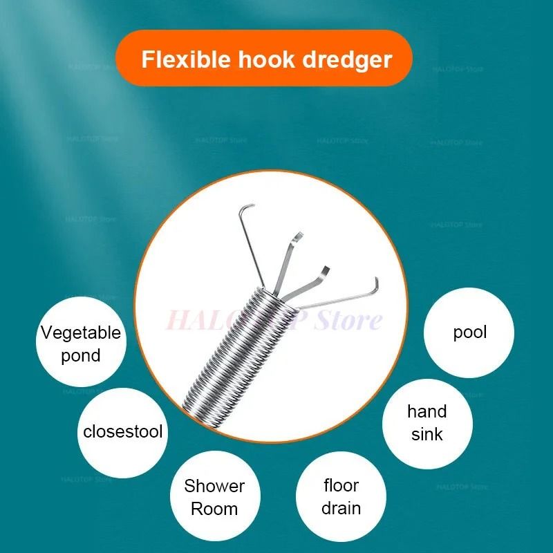 FlexClean Sewer Pipe Unblocker Snake Drain Cleaning Tool