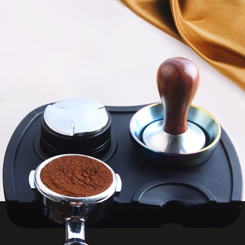 Silicone Coffee Tamper Mat Pad, Anti-skid Holder for Barista Tamping Tools