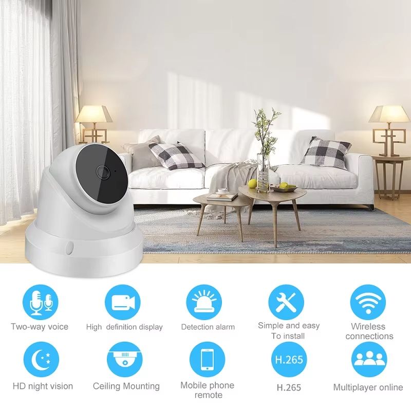 3MP WiFi IP Smart Home Security Dome Camera