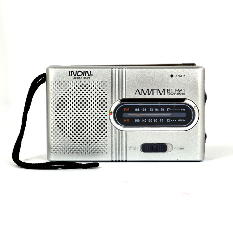 Ultra-Thin Handheld Radio Receiver Player with Built-In Speaker & Headphones  Lightweight and Compact