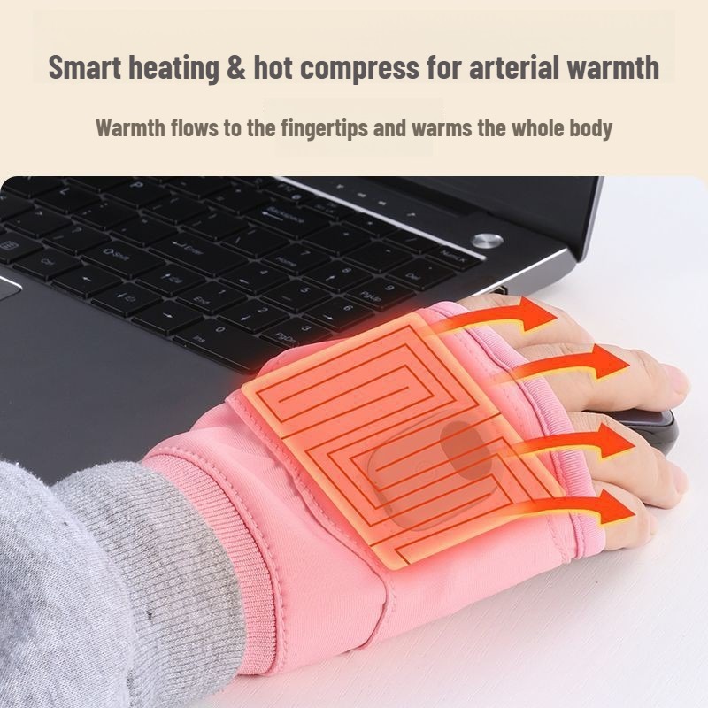Thermal Winter Gloves, Electric Heated, Powered Windproof Touchscreen for Cycling Skiing