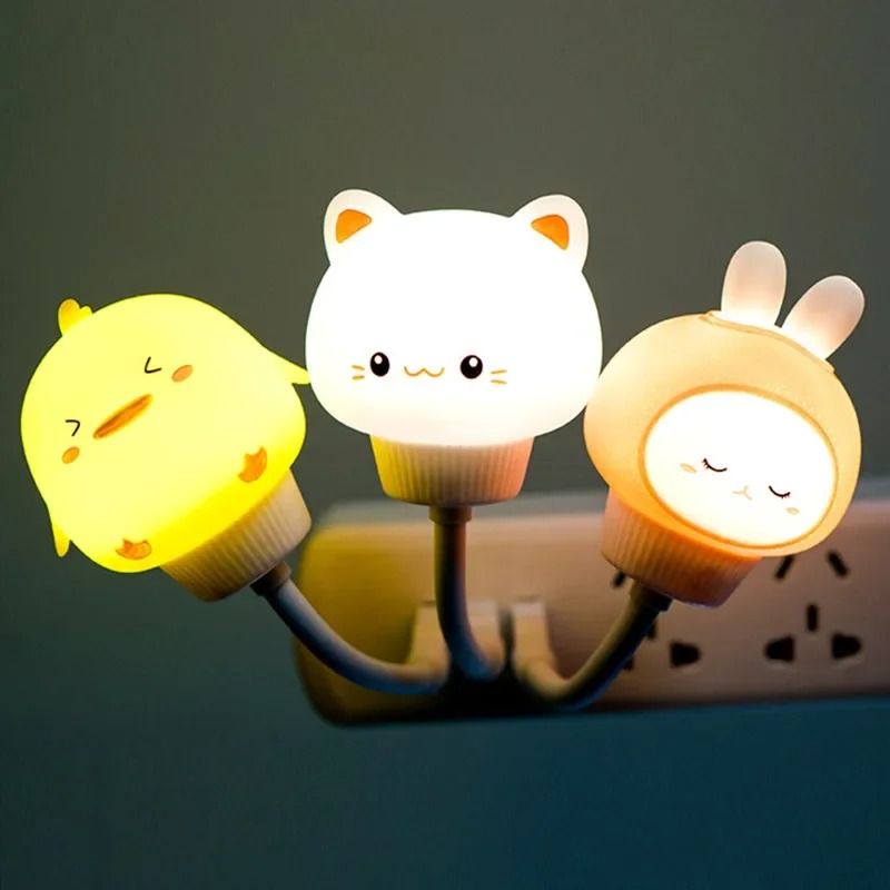 Cute Cartoon Voice Control LED Night Light