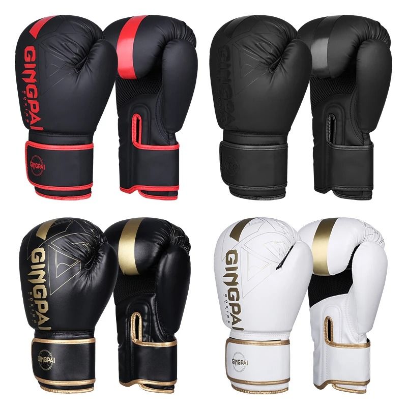 Professional Boxing Gloves PU Training Gloves for Muay Thai MMA Kickboxing Adults