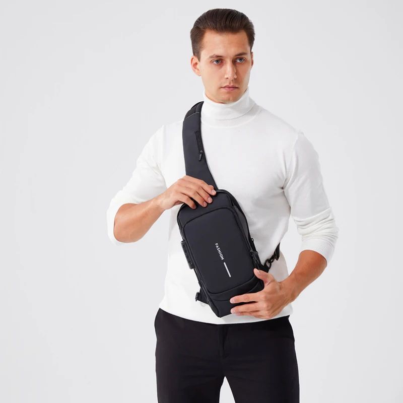 Men Anti Theft Crossbody Chest Bag