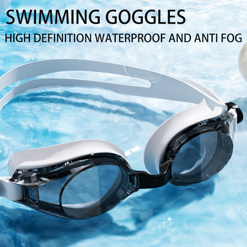 Crystal Clear Anti Fog Swimming Goggles with UV Protection & Leakproof Comfort for Adults