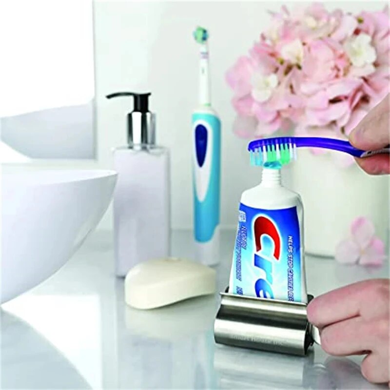 Stainless Steel Wringer Roller Tube Squeezer - Effortless Ointment & Toothpaste Dispenser for Bathroom & Cosmetics